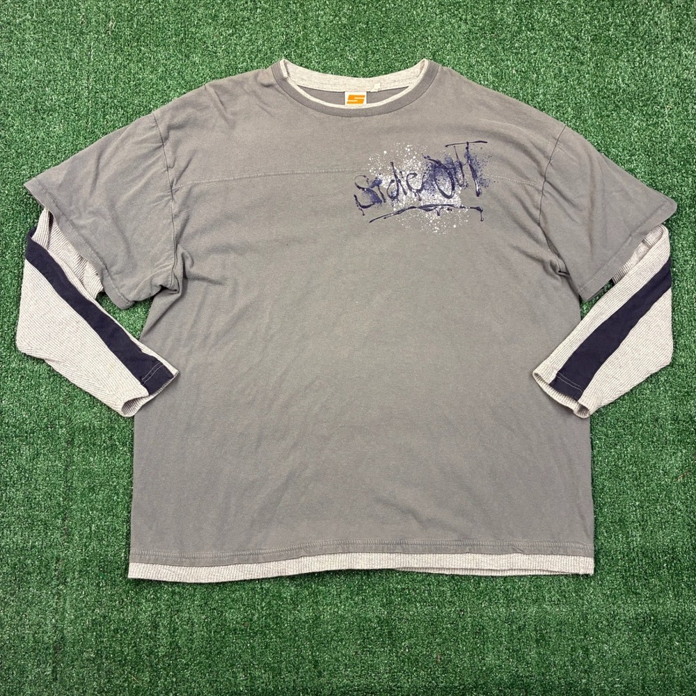 Vintage Y2K Sideout Surf T-shirt Layered Long Sleeve